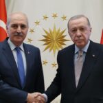 Cumhurbaşkanı Erdoğan, TBMM Başkanı Kurtulmuş’u kabul etti