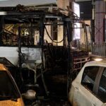 Şişli’de seyir halindeki tur otobüsü yandı